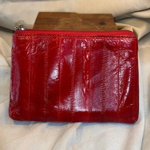 Lee Sands real eel leather skin wallet/pouch